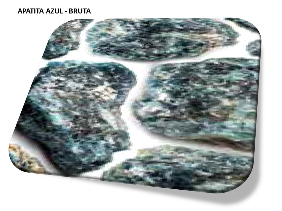 Apatita Azul Bruta Pedra Natural Sofliz