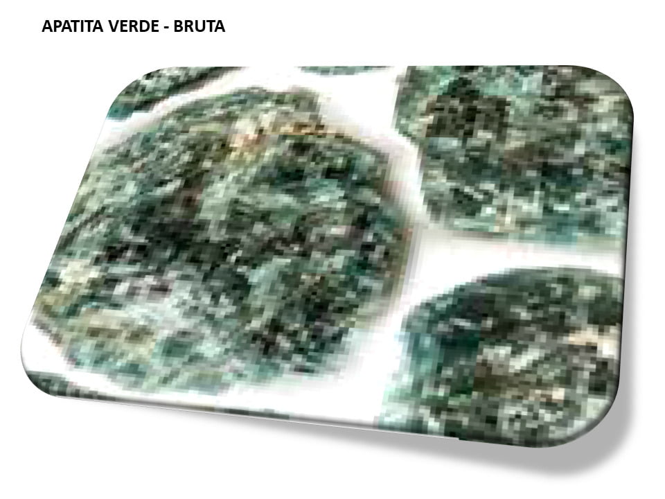 Apatita Verde Bruta Pedra Natural Sofliz Colares Pulserias e Acessórios