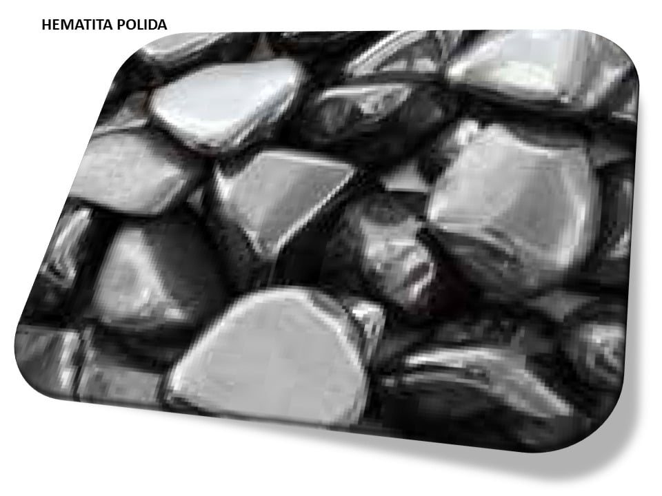 Hematita pedra natural Polida Sofliz Pulseiras Colares e Acessórios