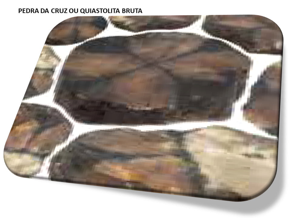 Pedra da Cruz ou Quiastolita pedra natural bruta Sofliz Pulseiras Colares e Acessórios