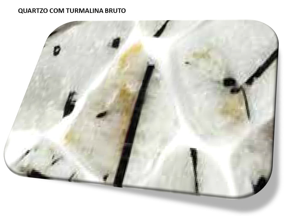 Quartzo Com Turmalina pedra natural bruta Sofliz Pulseiras Colares e Acessórios