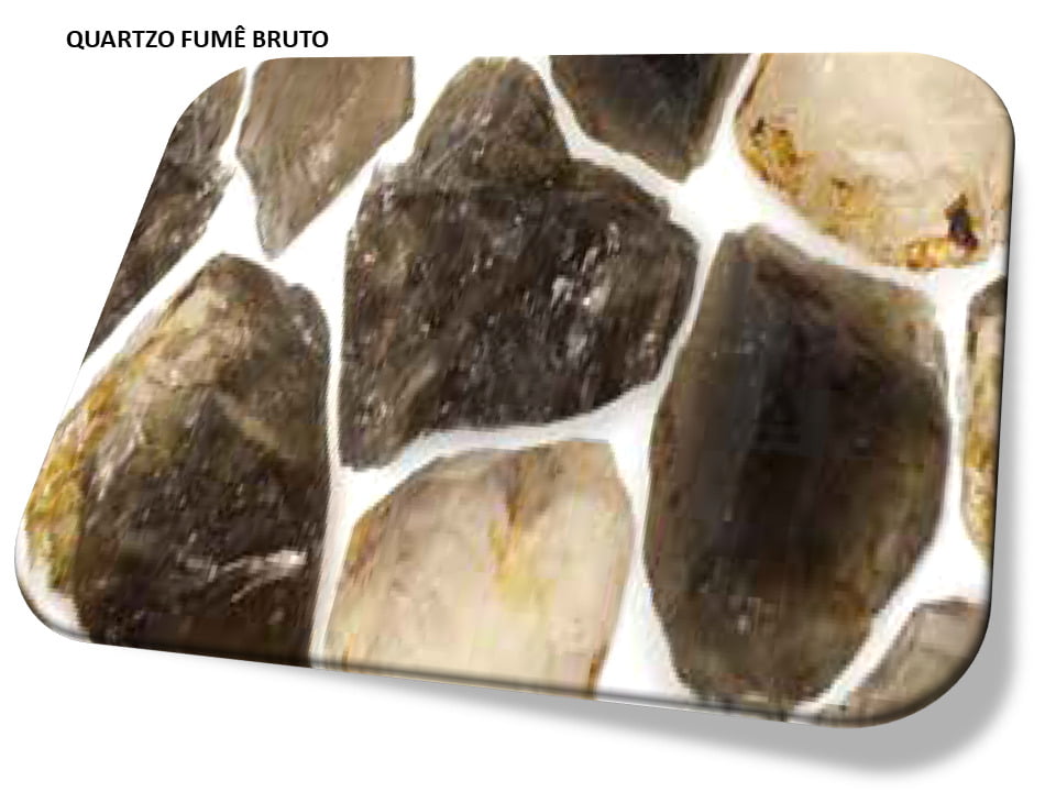 Quartzo Fumê pedra natural bruta Sofliz Pulseiras Colares e Acessórios