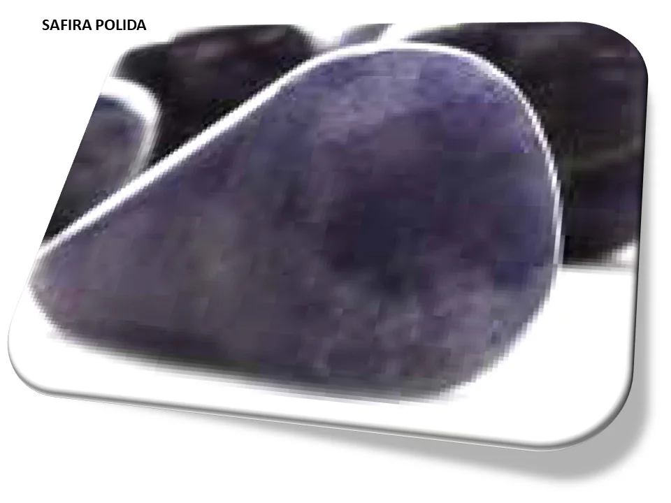 Safira pedra natural polida Sofliz Pulseiras Colares e Acessórios