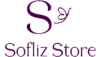 Sofliz Store Logo Retangular Rosa Escuro Pulseiras Colares Pedras Naturais