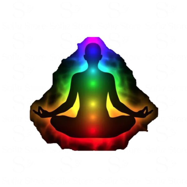 Pingente 7 Chakras Pedra Natural Selenita Com Cordão Brinde radiestesia Sofliz Store